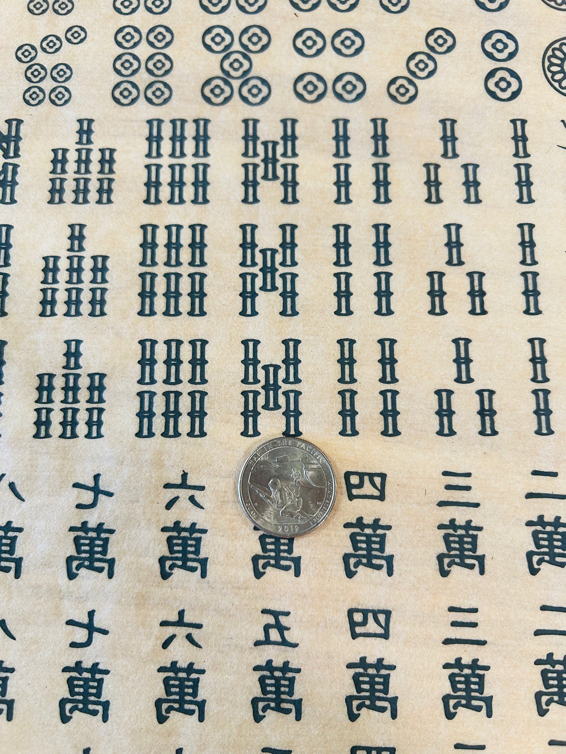 Mahjong - Underglaze Transfer Sheet - Black
