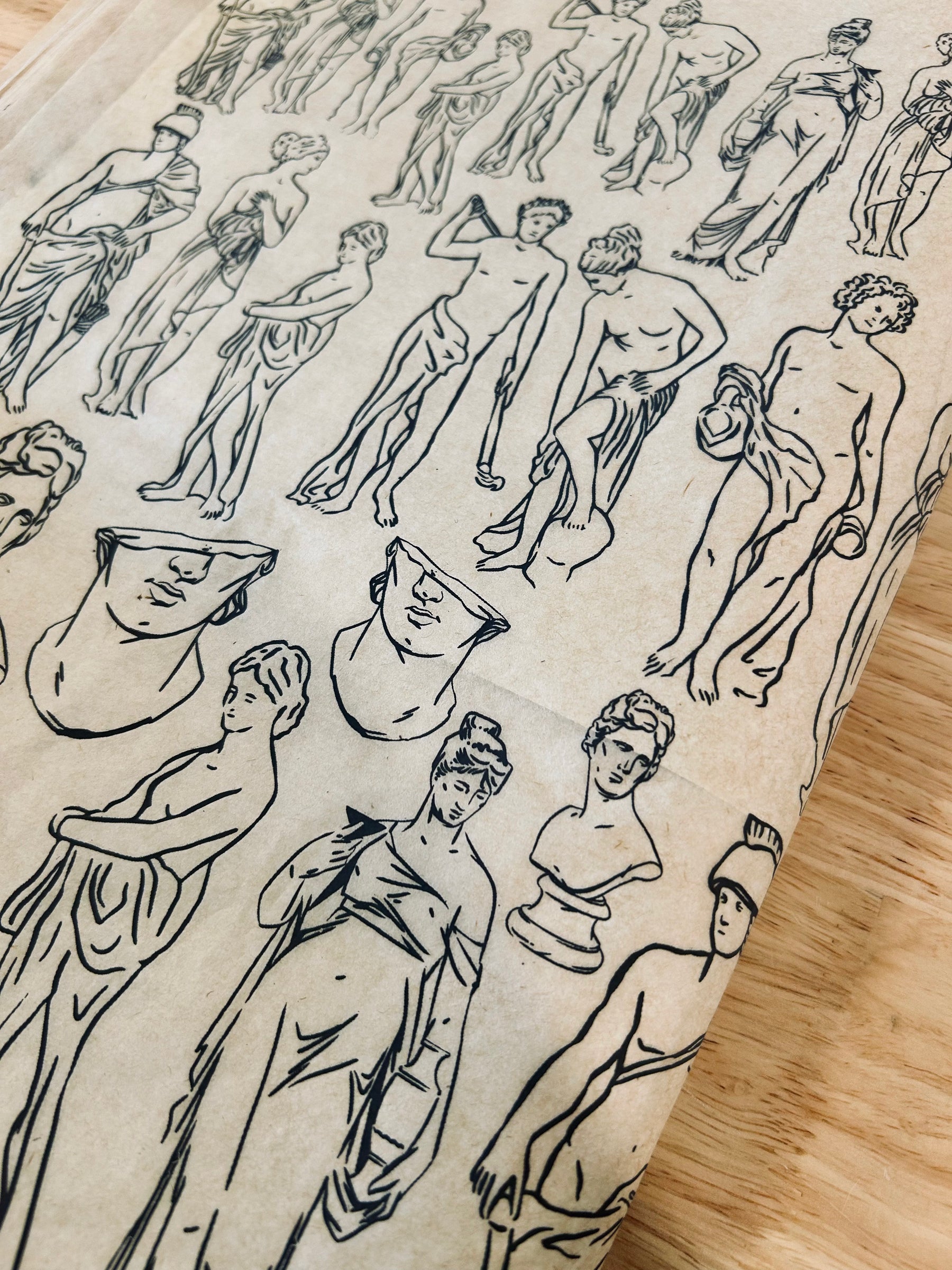Idols - Underglaze Transfer Sheet - You Choose Color