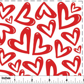 Page of Hearts - Overglaze Decal Sheet