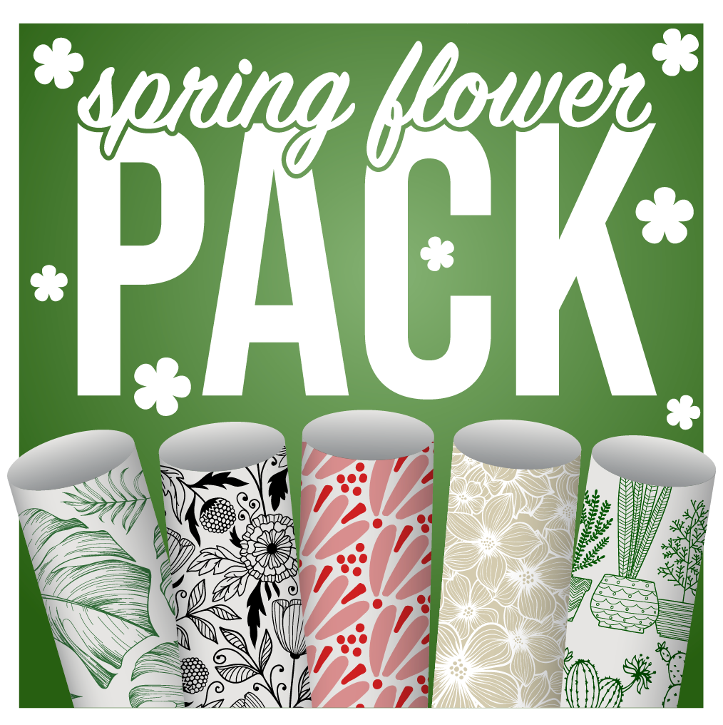 Spring Flower Pack - 5 Full Sheets