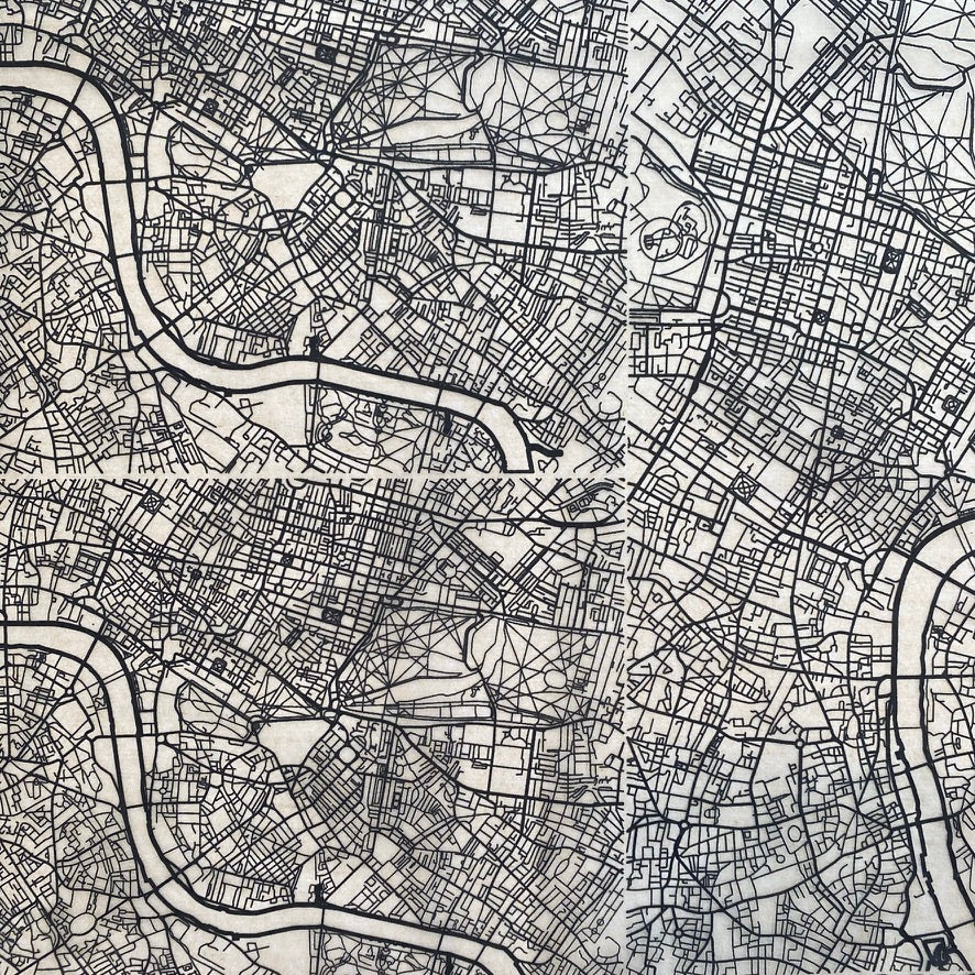 Map London - Underglaze Transfer Sheet