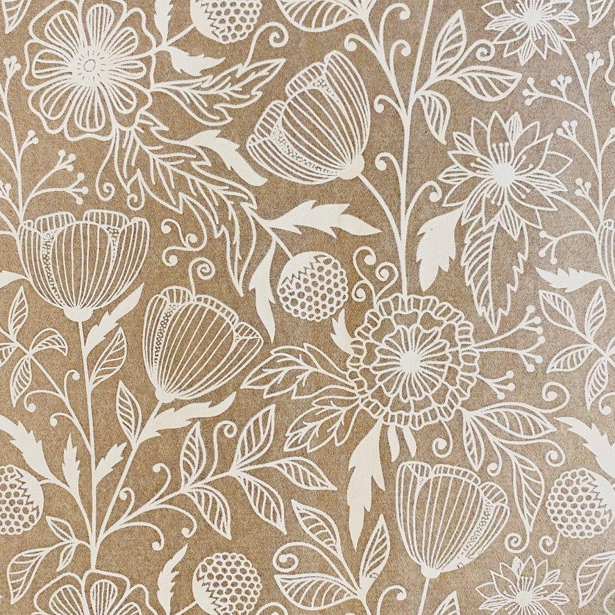 Flower Doodle - Underglaze Transfer Sheet