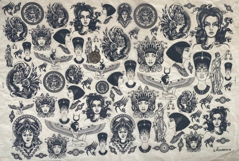 Mythological - Underglaze Transfer Sheet