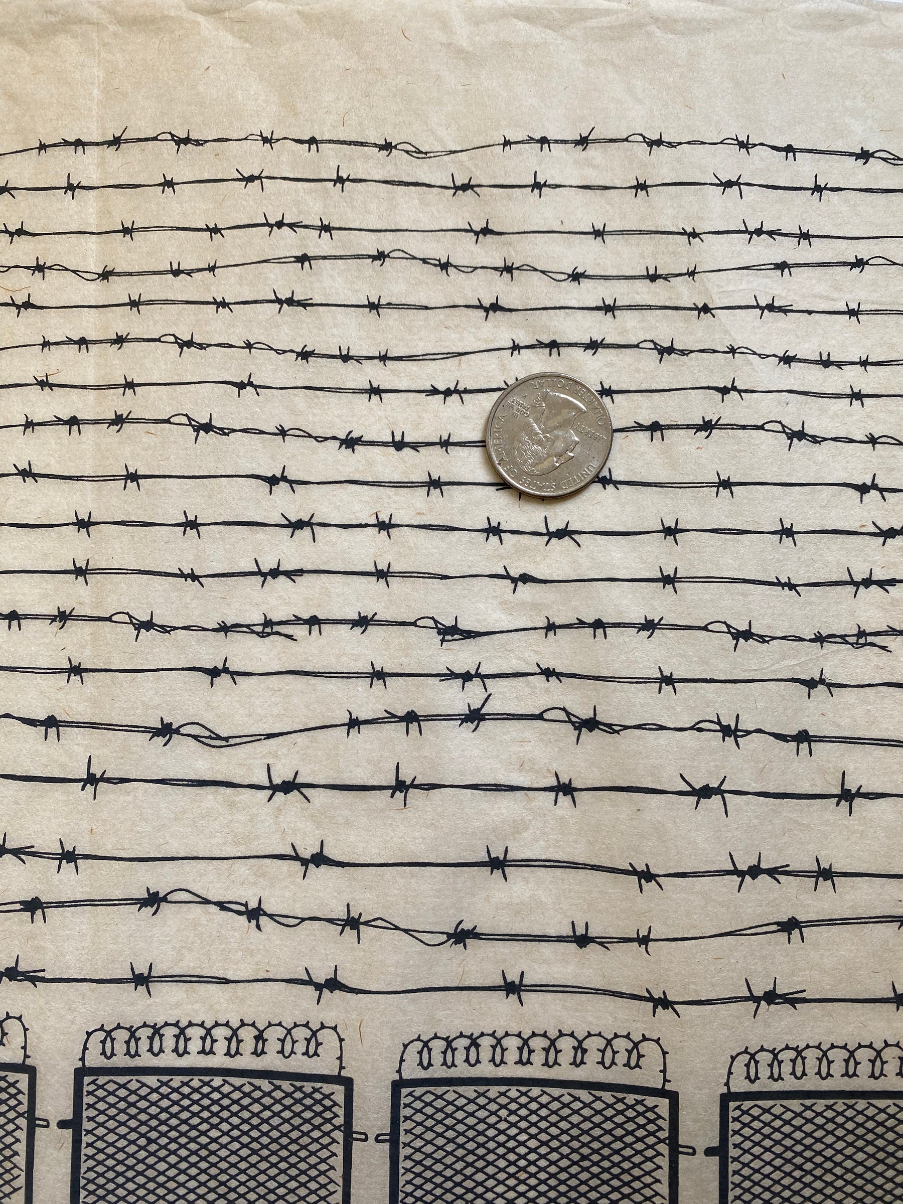 Barbed Wire - Underglaze Transfer Sheet