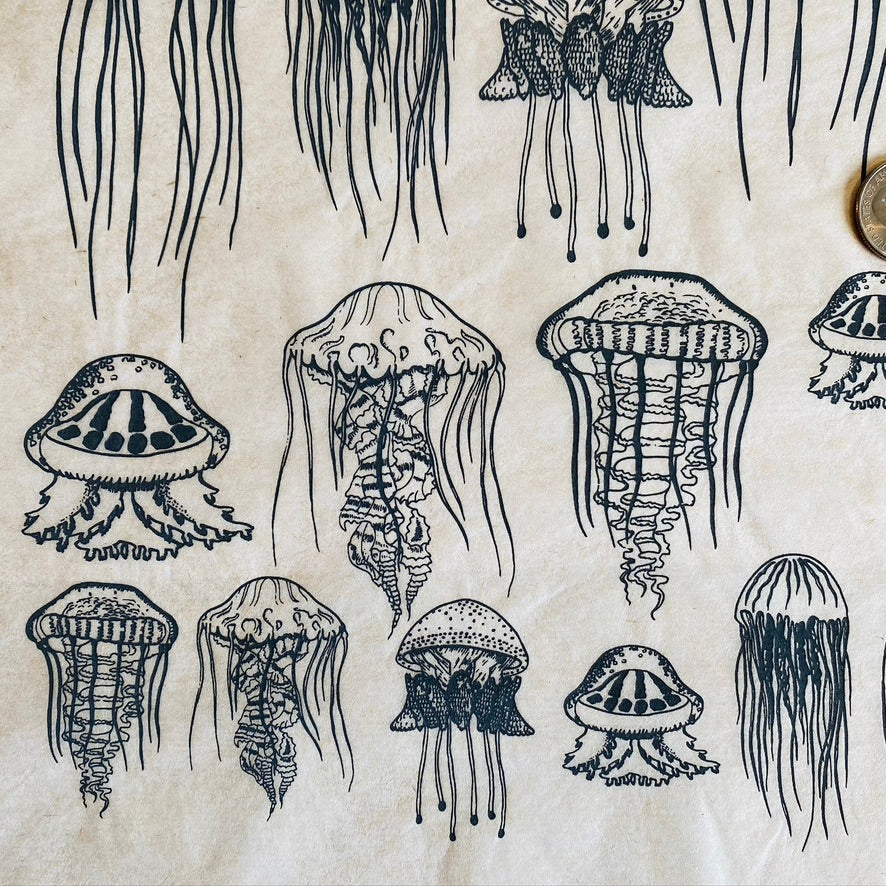 Jellyfish - Underglaze Transfer Sheet