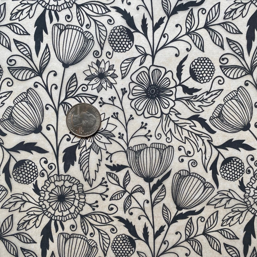 Flower Doodle - Underglaze Transfer Sheet