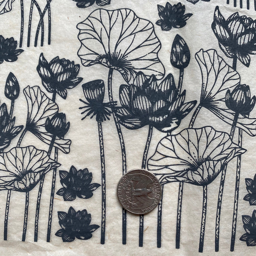 Lotus Flowers - Underglaze Transfer Sheet
