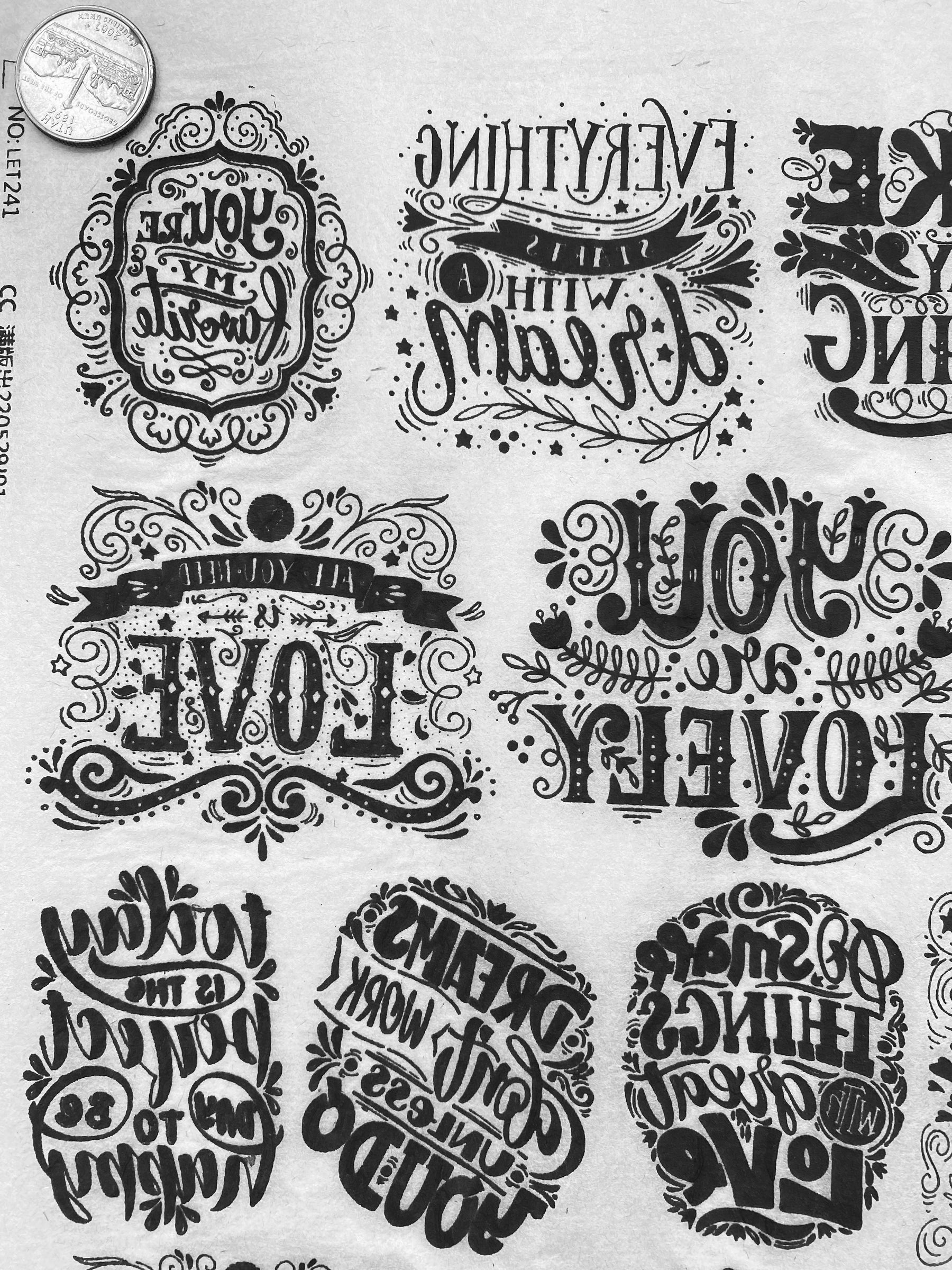 Be The Reason - Underglaze Transfer Sheet