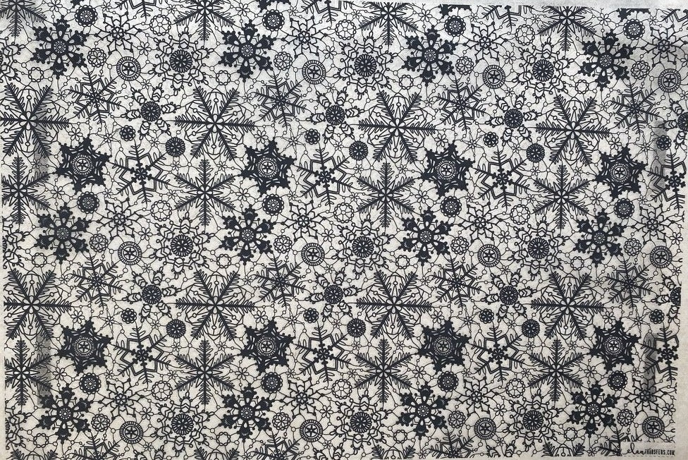 Snowflake Lace - Underglaze Transfer Sheet
