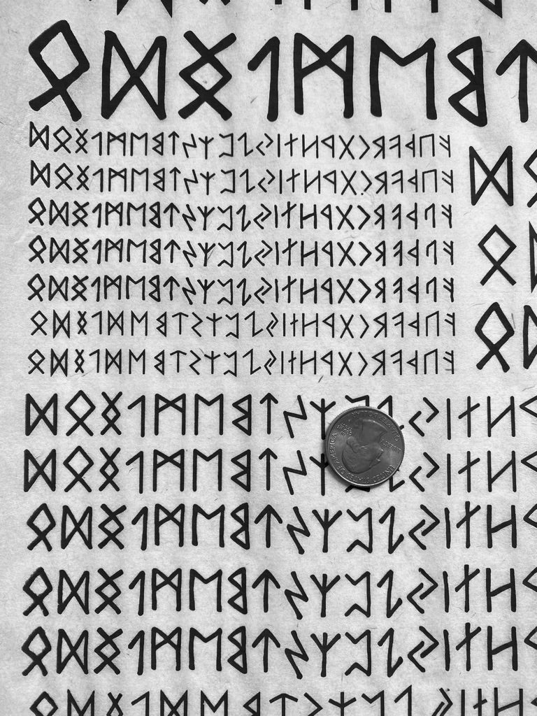 Runes - Underglaze Transfer Sheet