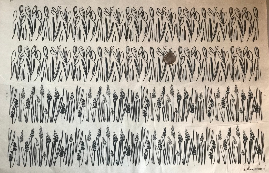 Sketched Flowers - Underglaze Transfer Sheet