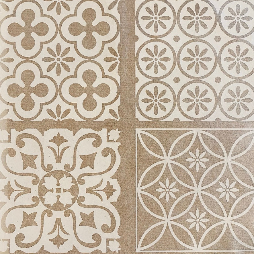 Moroccan Tiles A - Underglaze Transfer Sheet