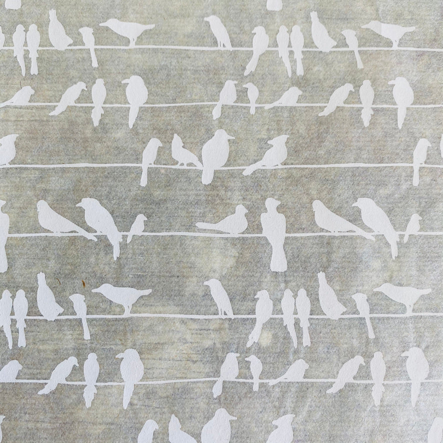 Birds on a Wire - Underglaze Transfer Sheet