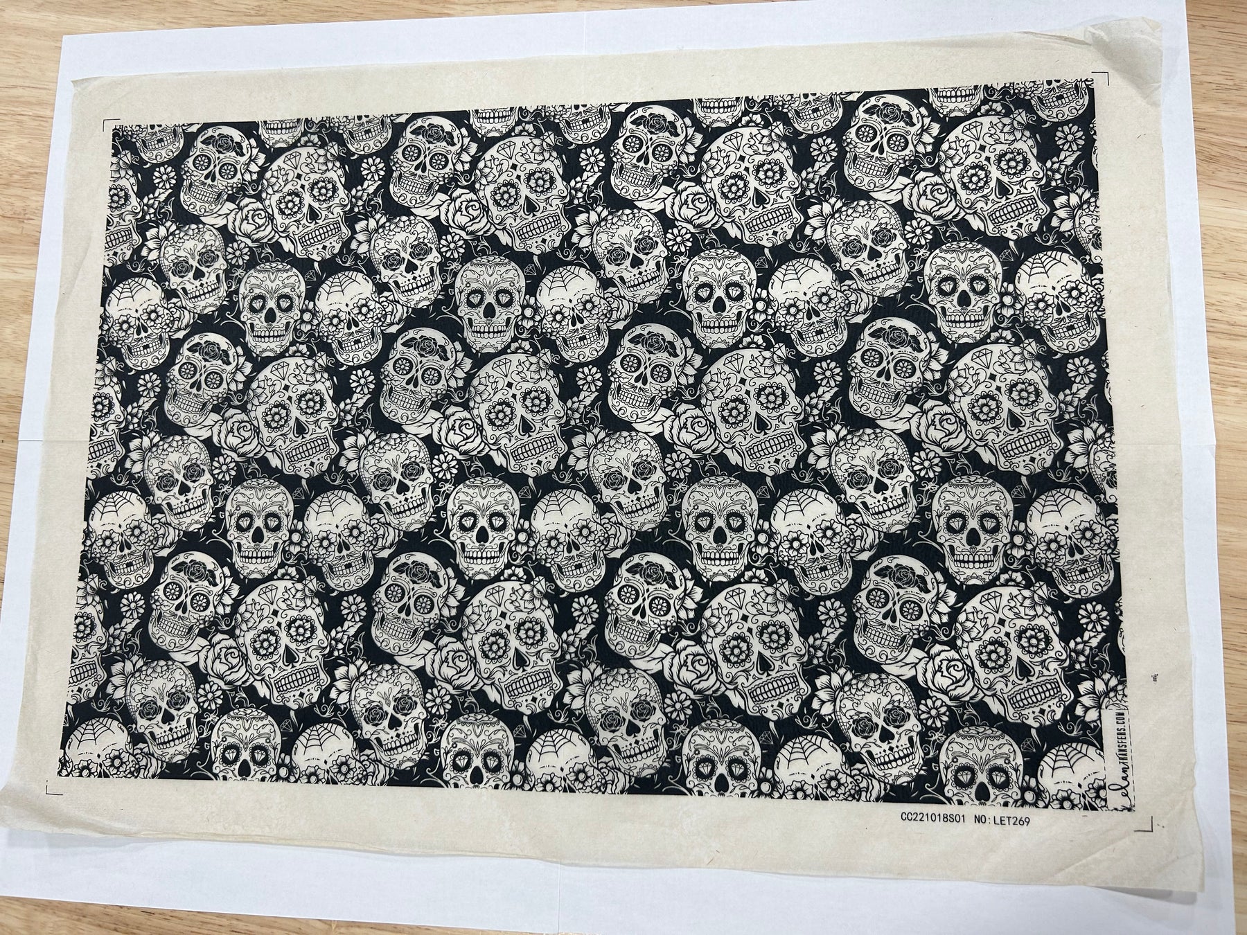 Sugar Skulls - Underglaze Transfer Sheet