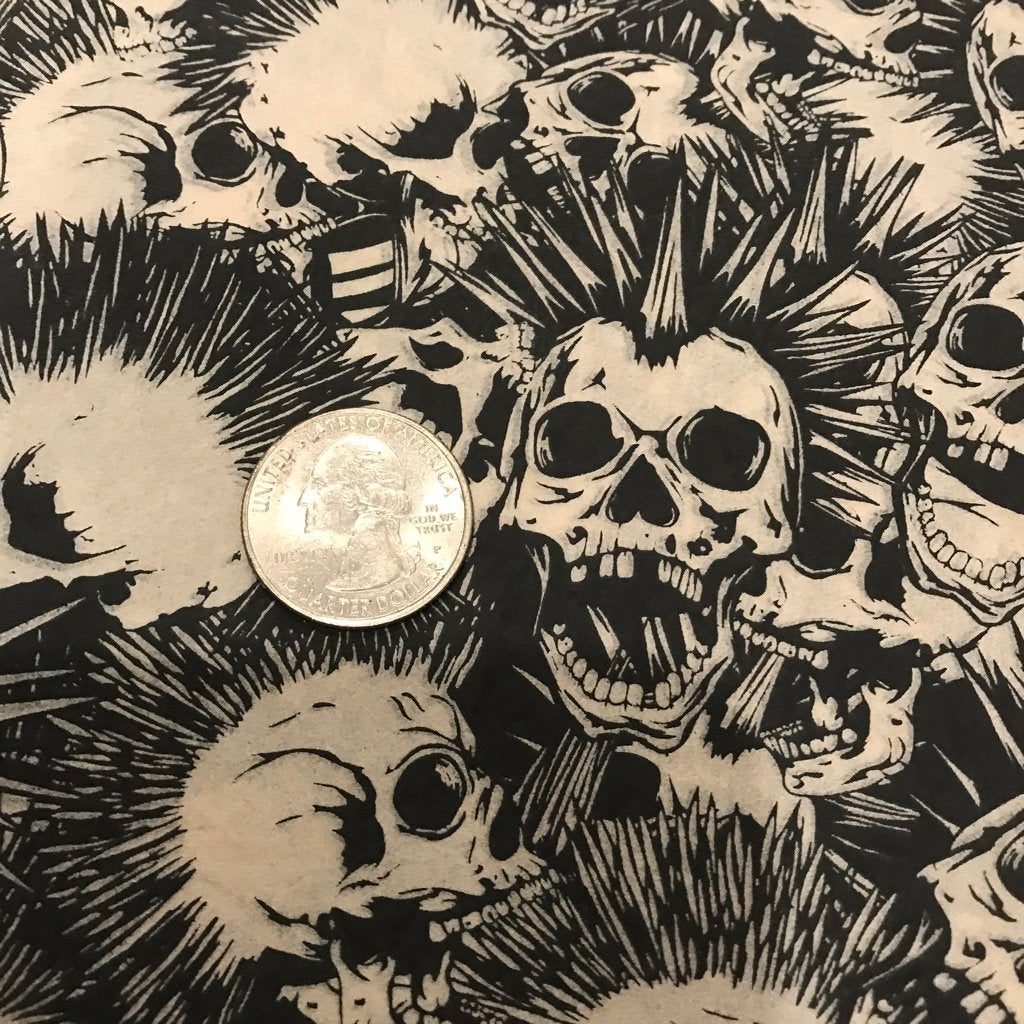 Mohawk Skull - Underglaze Transfer Sheet