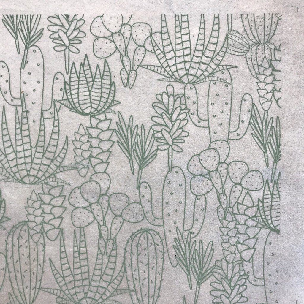 Cacti - Underglaze Transfer Sheet