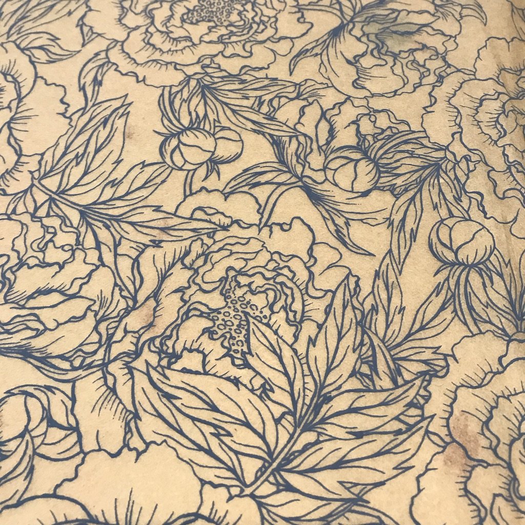 Peonies - Underglaze Transfer Sheet