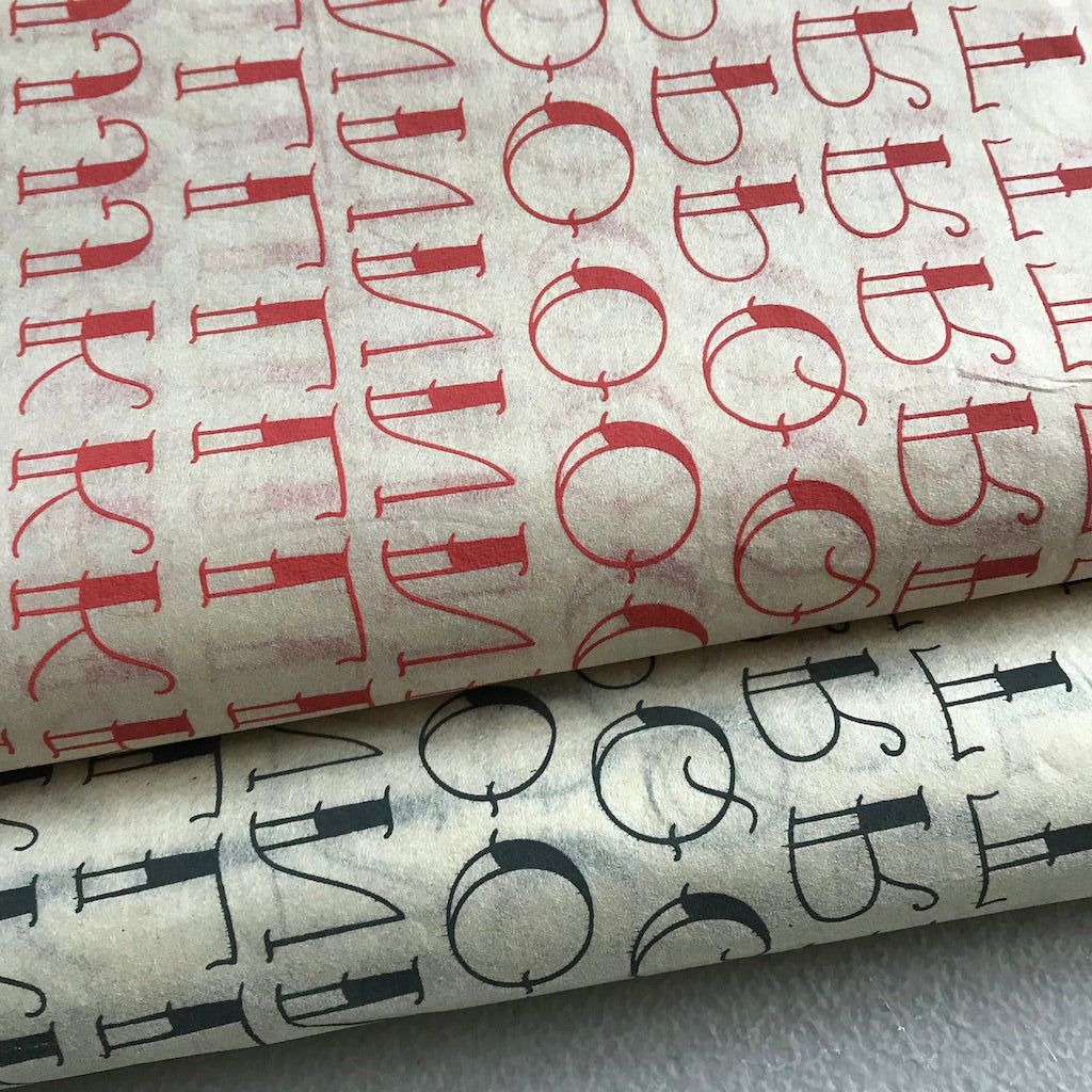 Tattoo Font - Underglaze Transfer Sheet