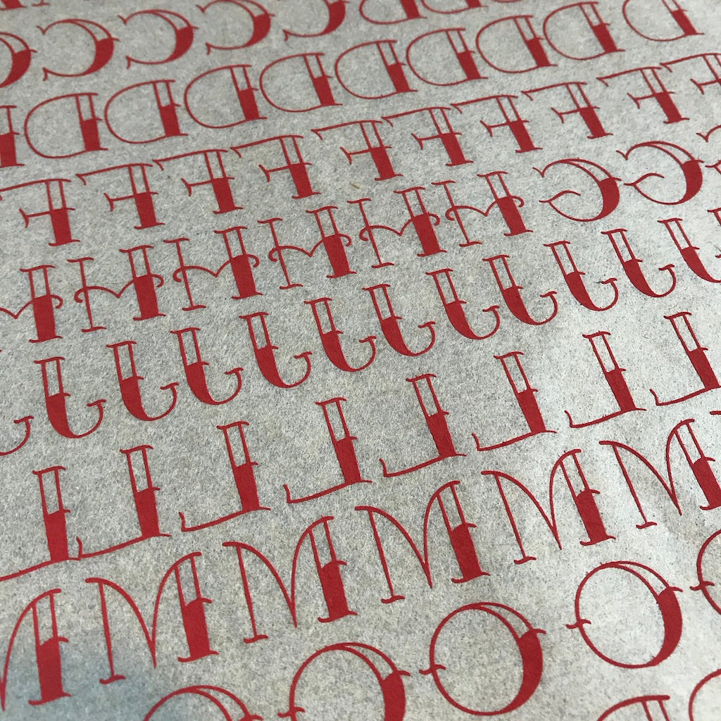Tattoo Font - Underglaze Transfer Sheet