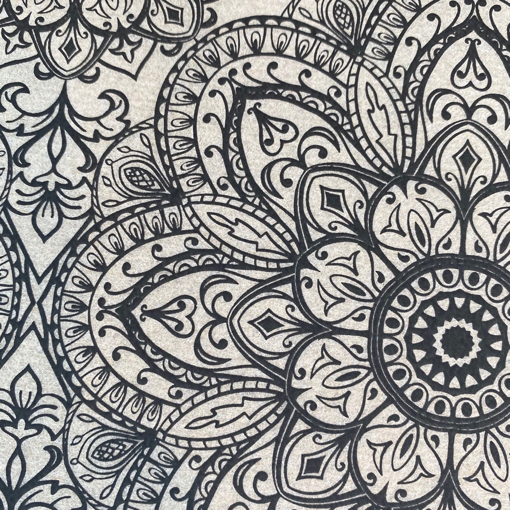 Mandala (closed center) - Underglaze Transfer Sheet