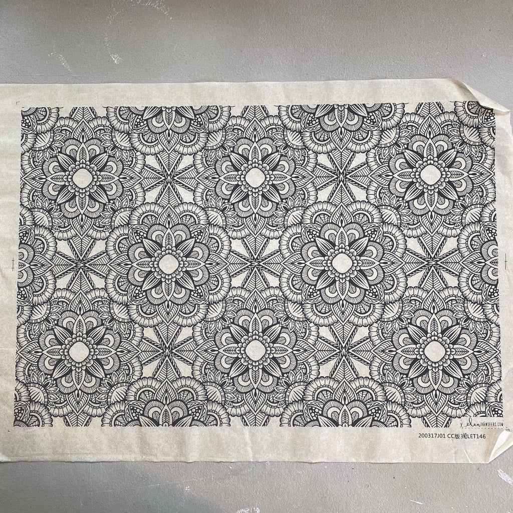 Mandala (open center) - Underglaze Transfer Sheet