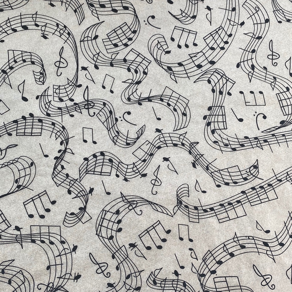Music Notes -  Underglaze Transfer Sheet