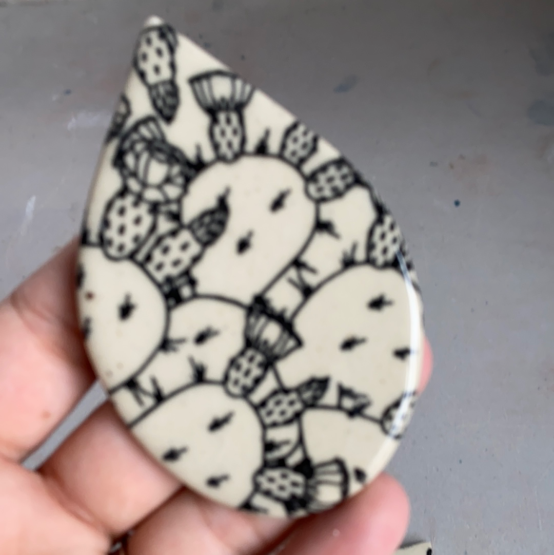 Prickly Pear by Seedling Clayworks - Underglaze Transfer Sheet