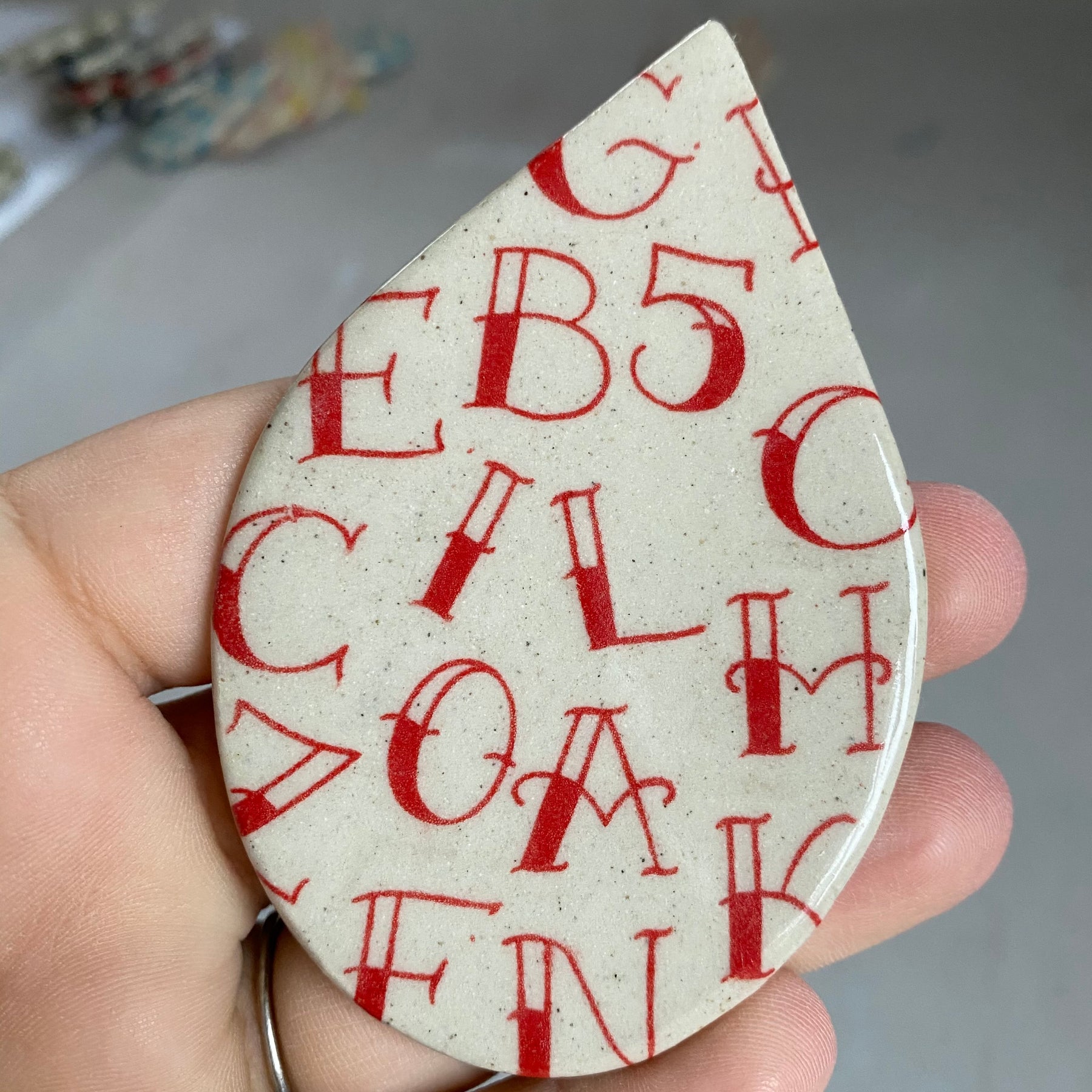 Tattoo Font - Underglaze Transfer Sheet