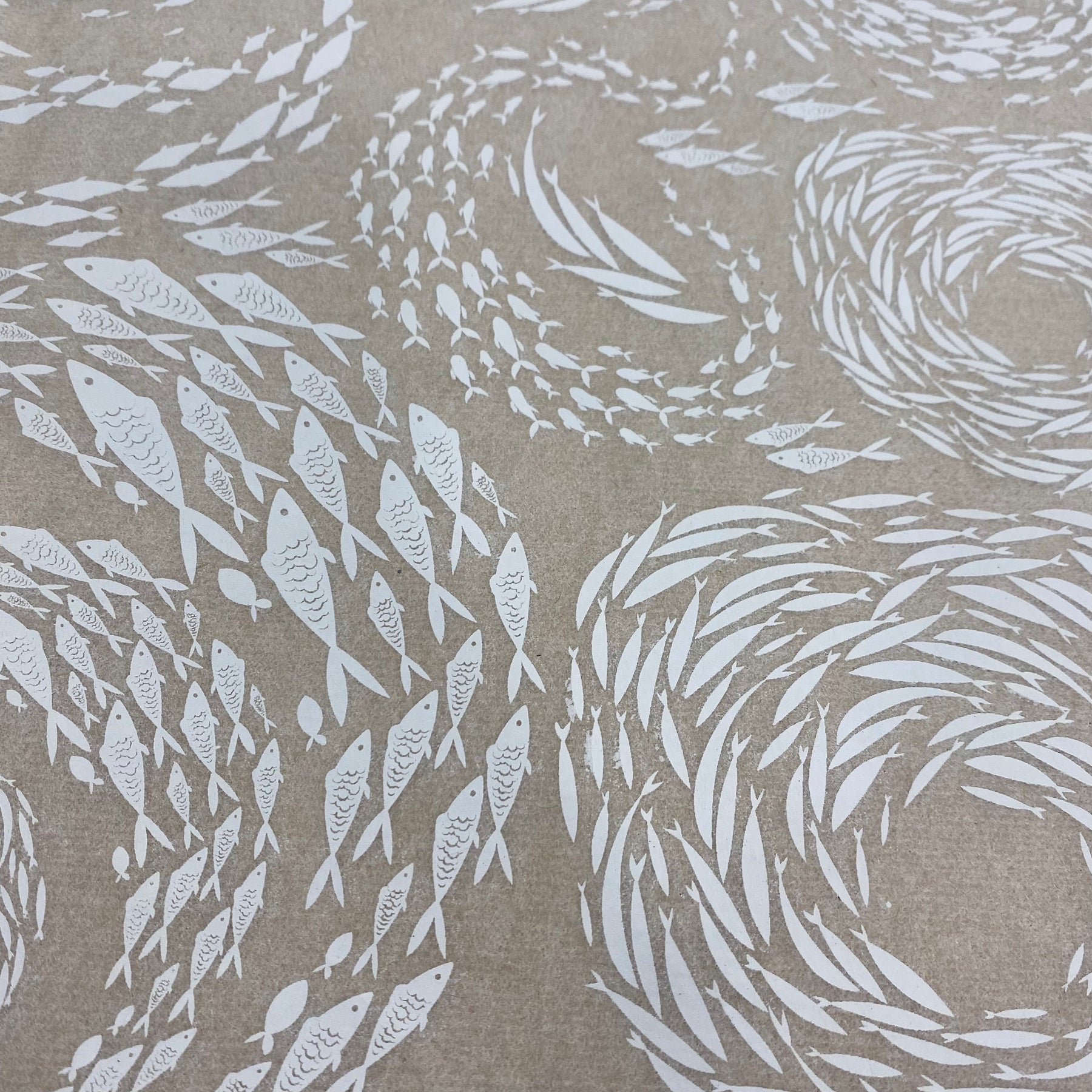 Fish School - Underglaze Transfer Sheet