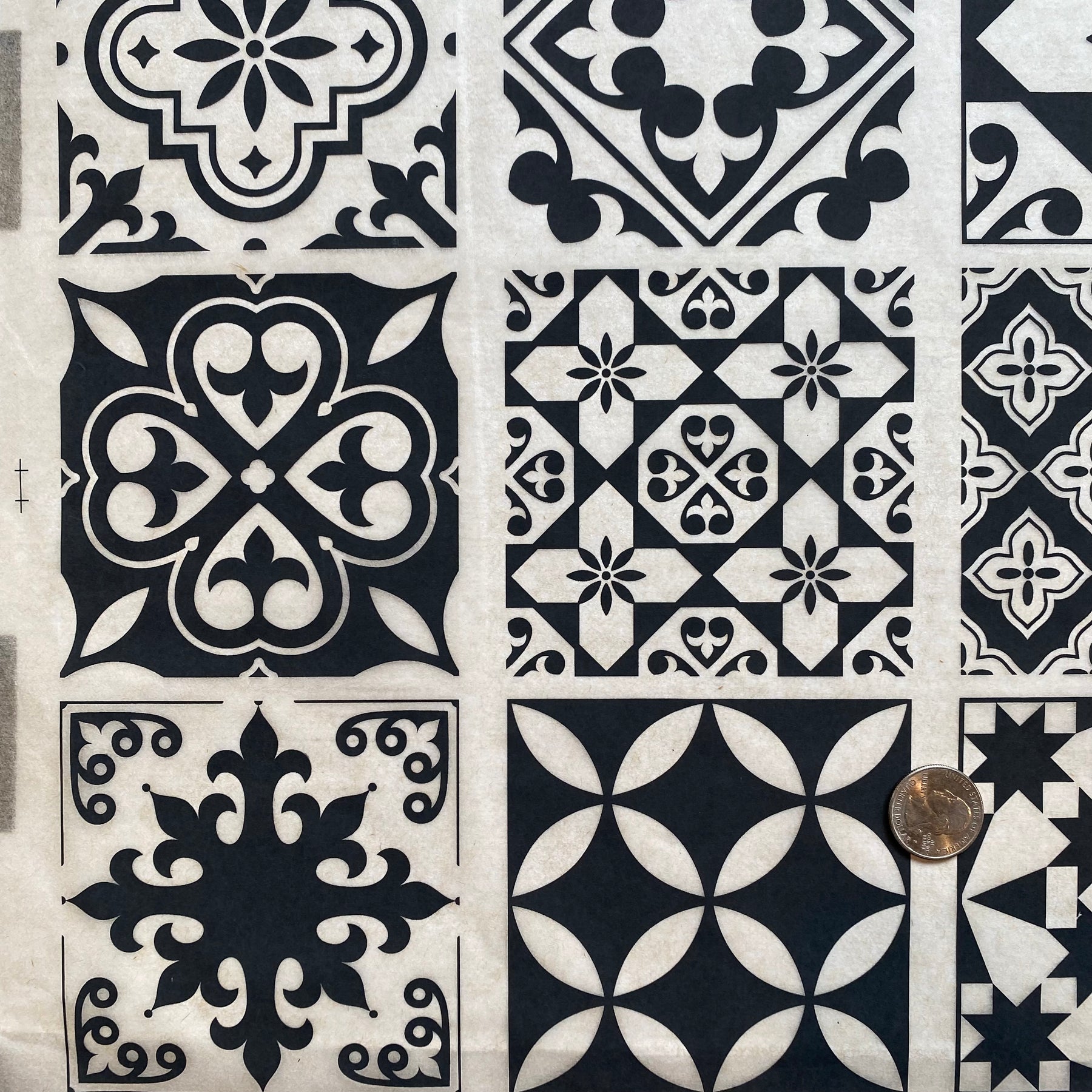 Moroccan Tiles B - Underglaze Transfer Sheet