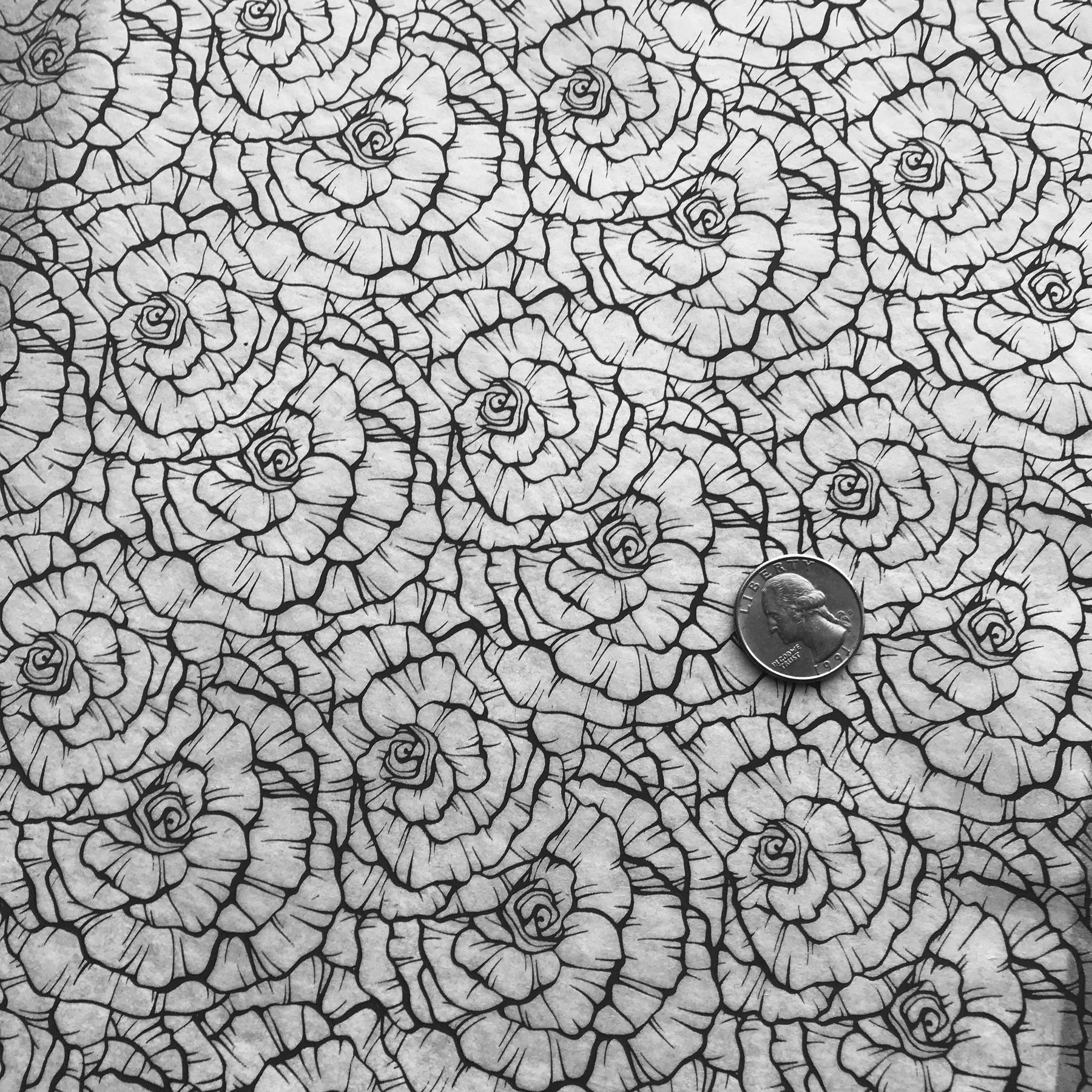 Roses - Underglaze Transfer Sheet