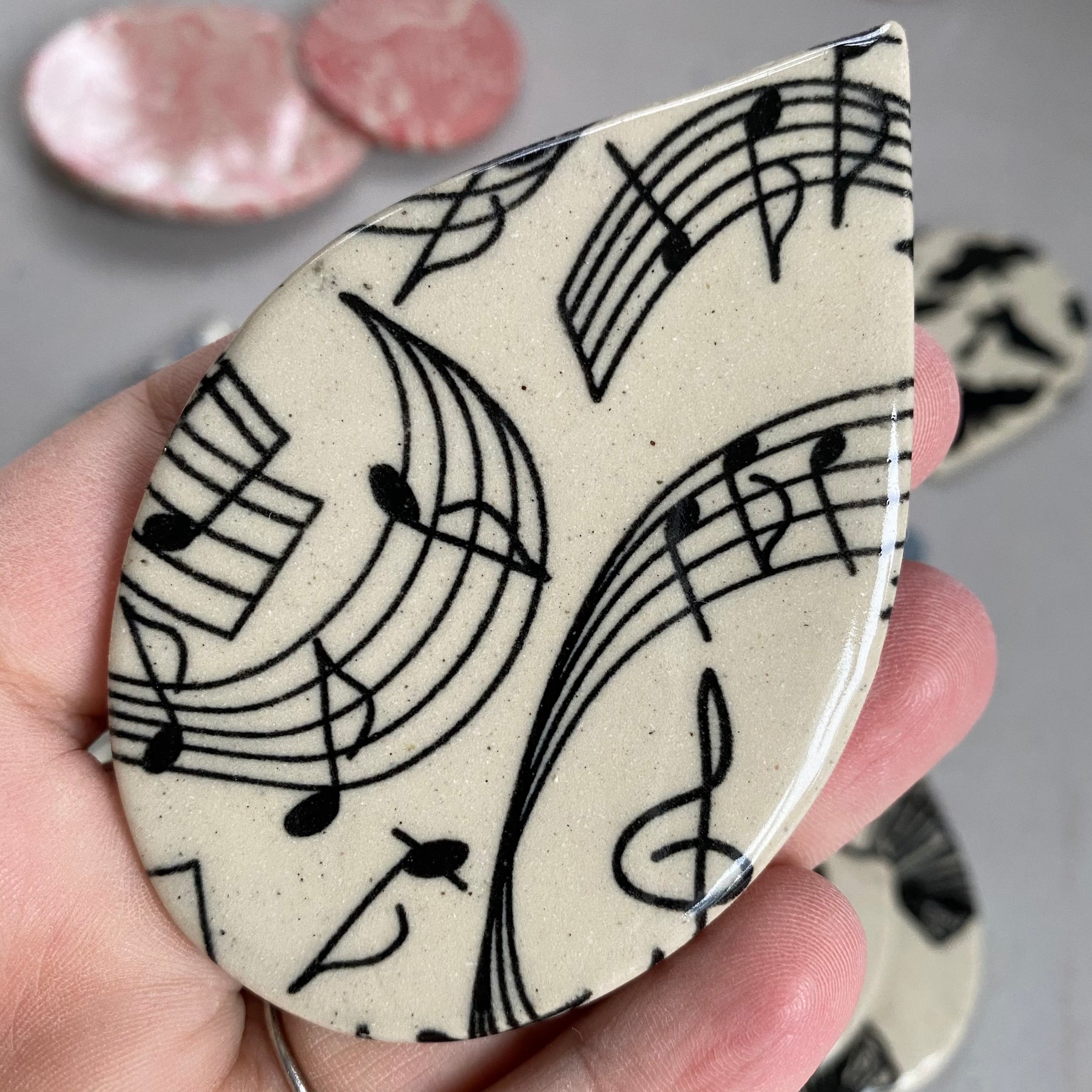 Music Notes -  Underglaze Transfer Sheet