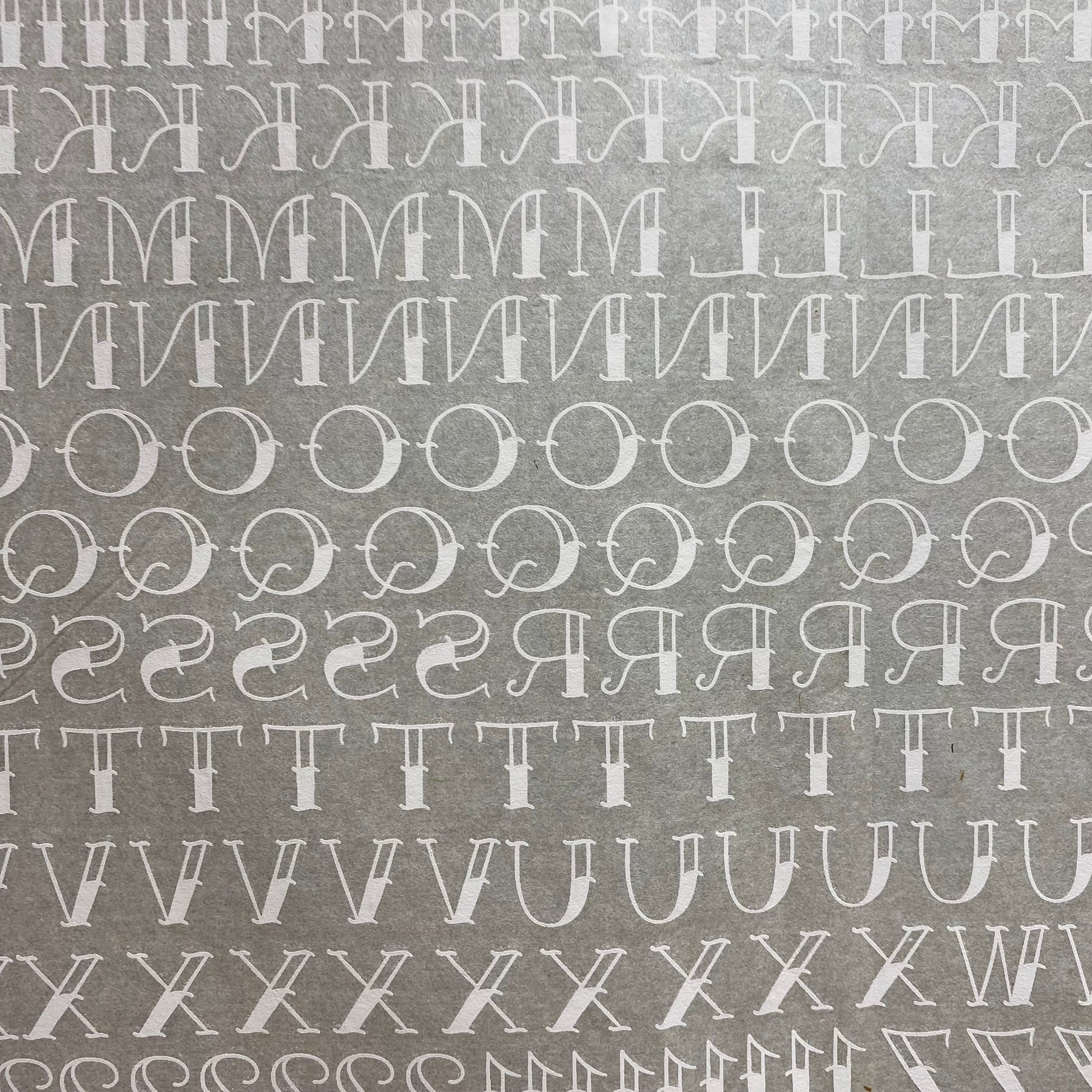 Tattoo Font - Underglaze Transfer Sheet