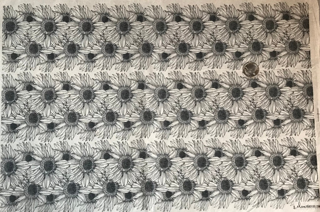 Sunflower Border - Underglaze Transfer Sheet