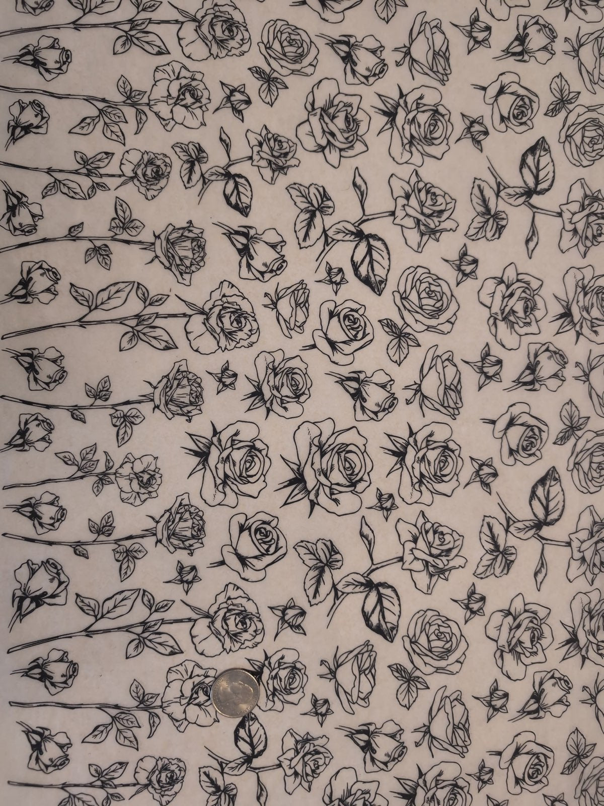 Long Stem Roses - Underglaze Transfer Sheet
