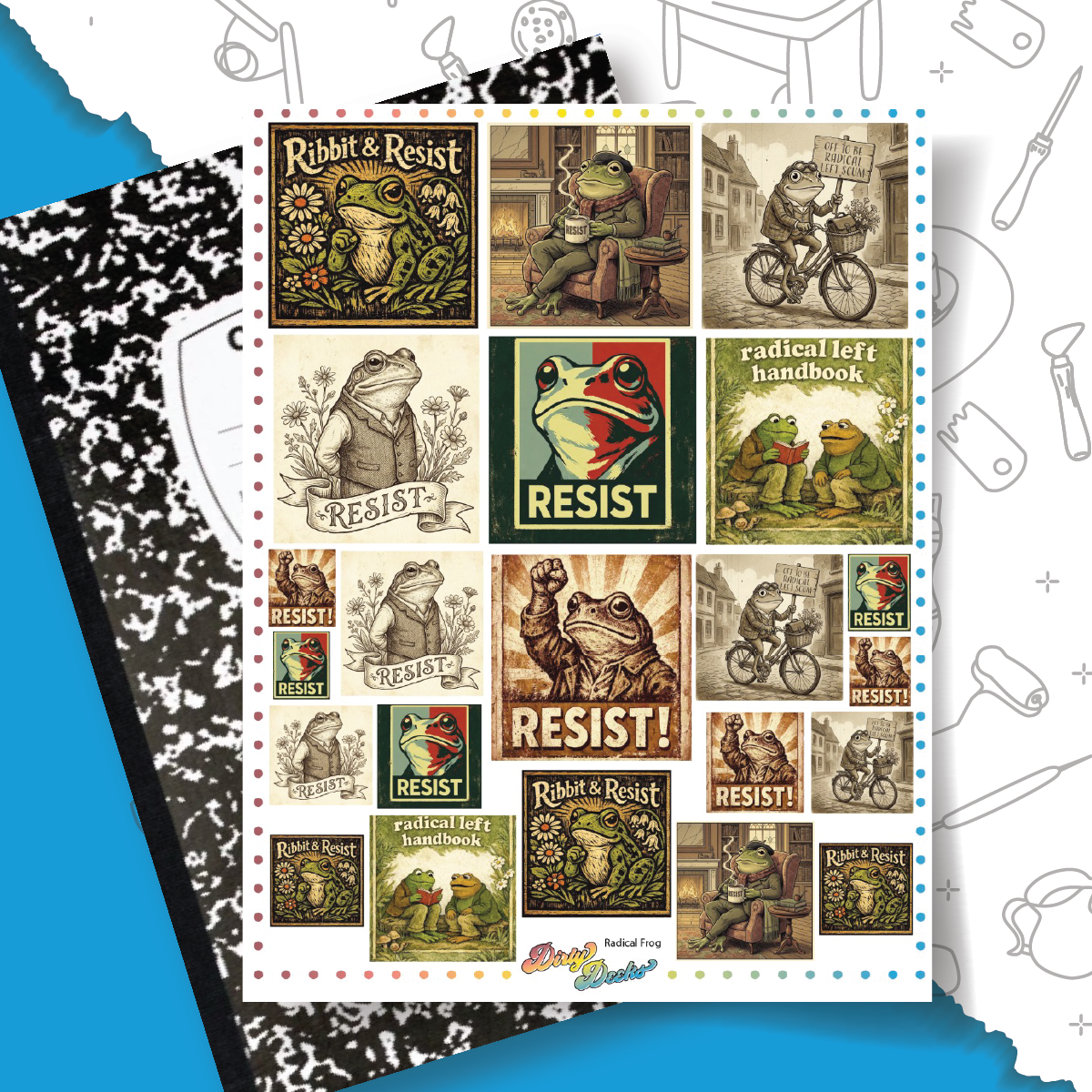 Radical Frog - Overglaze Decal Sheet