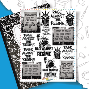 Rage Against the Regime - Overglaze Decal Sheet