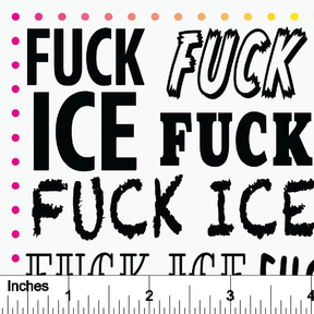 Fuck ICE - Overglaze Decal Sheet