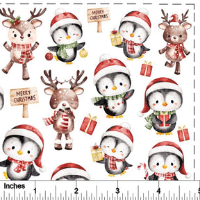 Holiday Penguins - Overglaze Decal Sheet