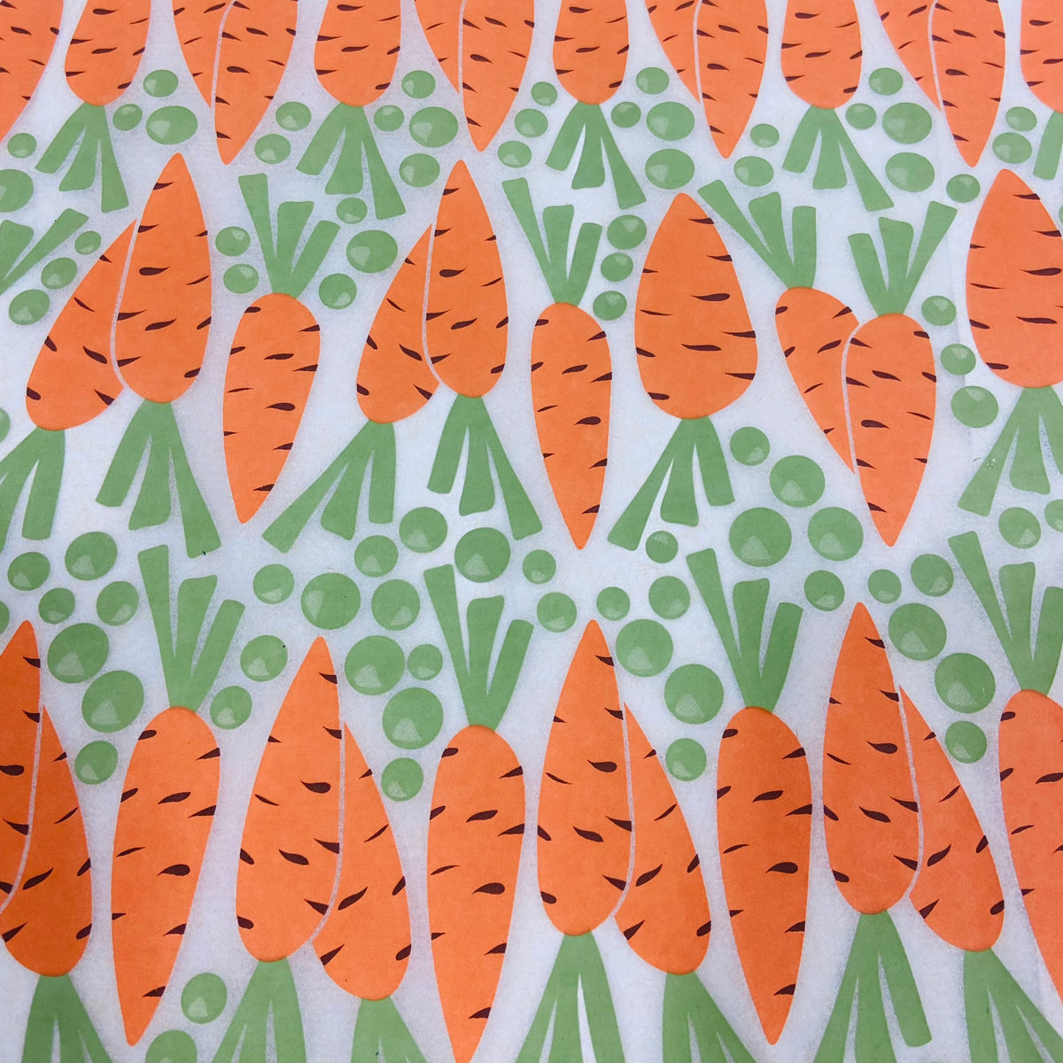 Peas and Carrots - Underglaze Transfer Sheet - Multi Colored