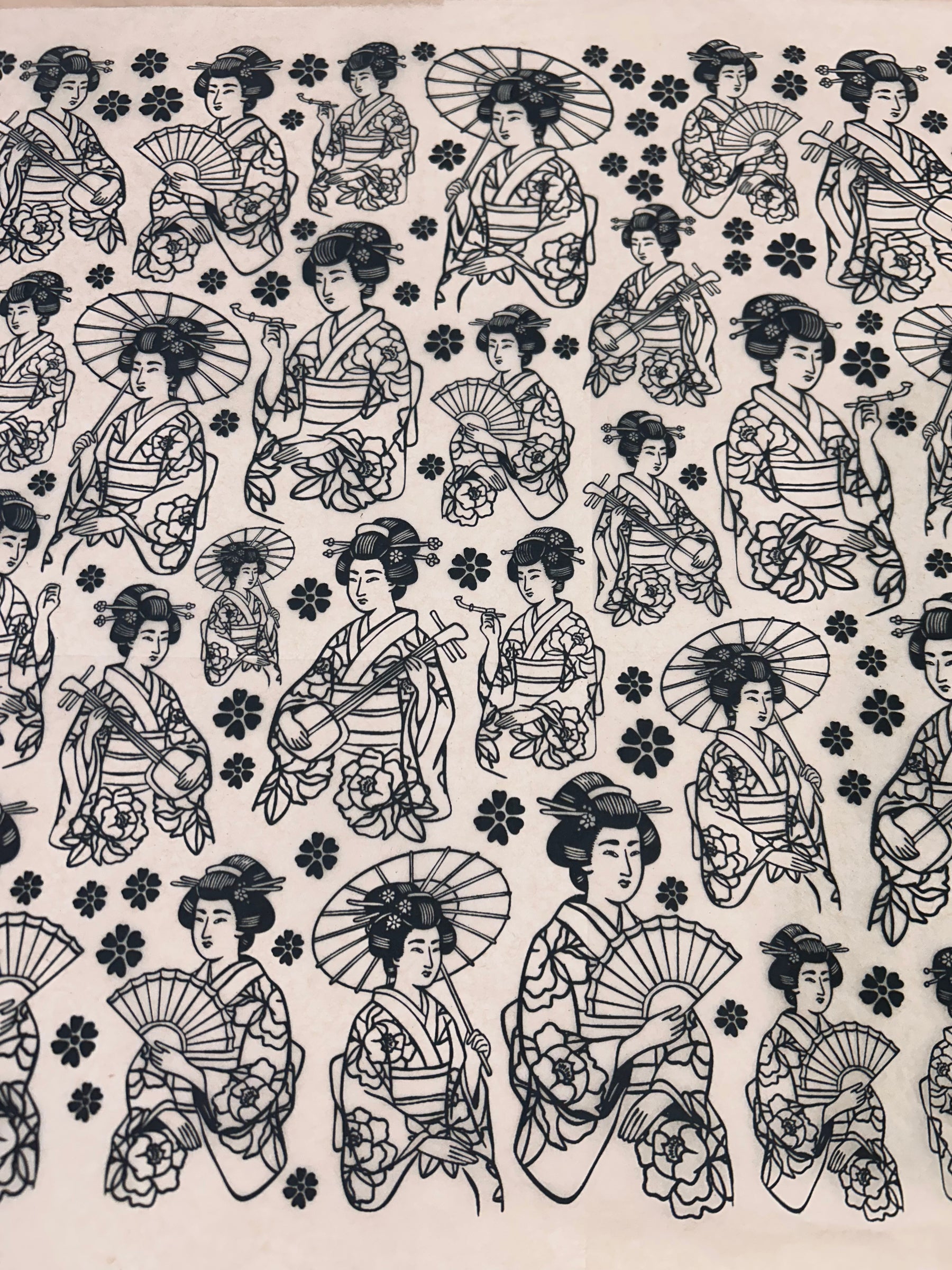 Geisha - Underglaze Transfer Sheet