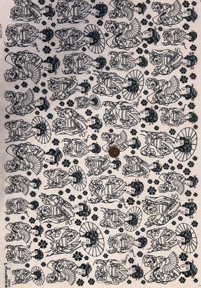 Geisha - Underglaze Transfer Sheet