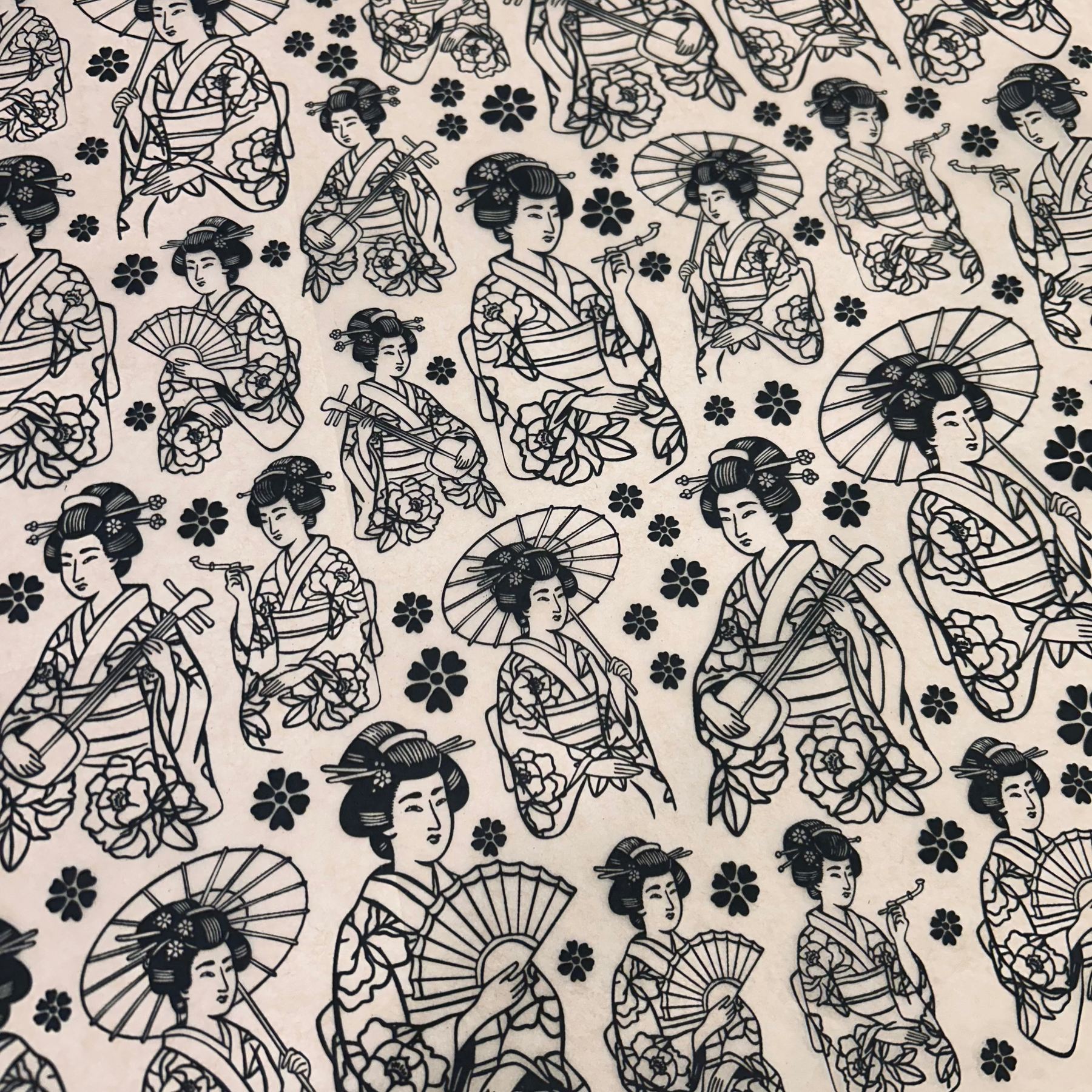 Geisha - Underglaze Transfer Sheet