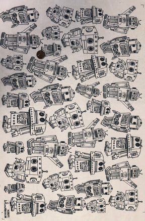 Robots - Underglaze Transfer Sheet
