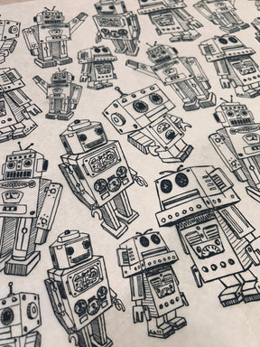 Robots - Underglaze Transfer Sheet