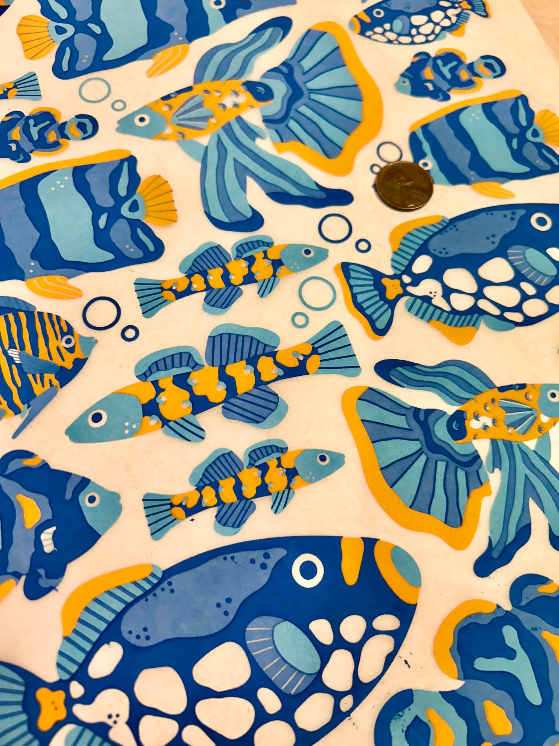 Guppies - Underglaze Transfer Sheet