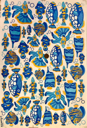 Guppies - Underglaze Transfer Sheet