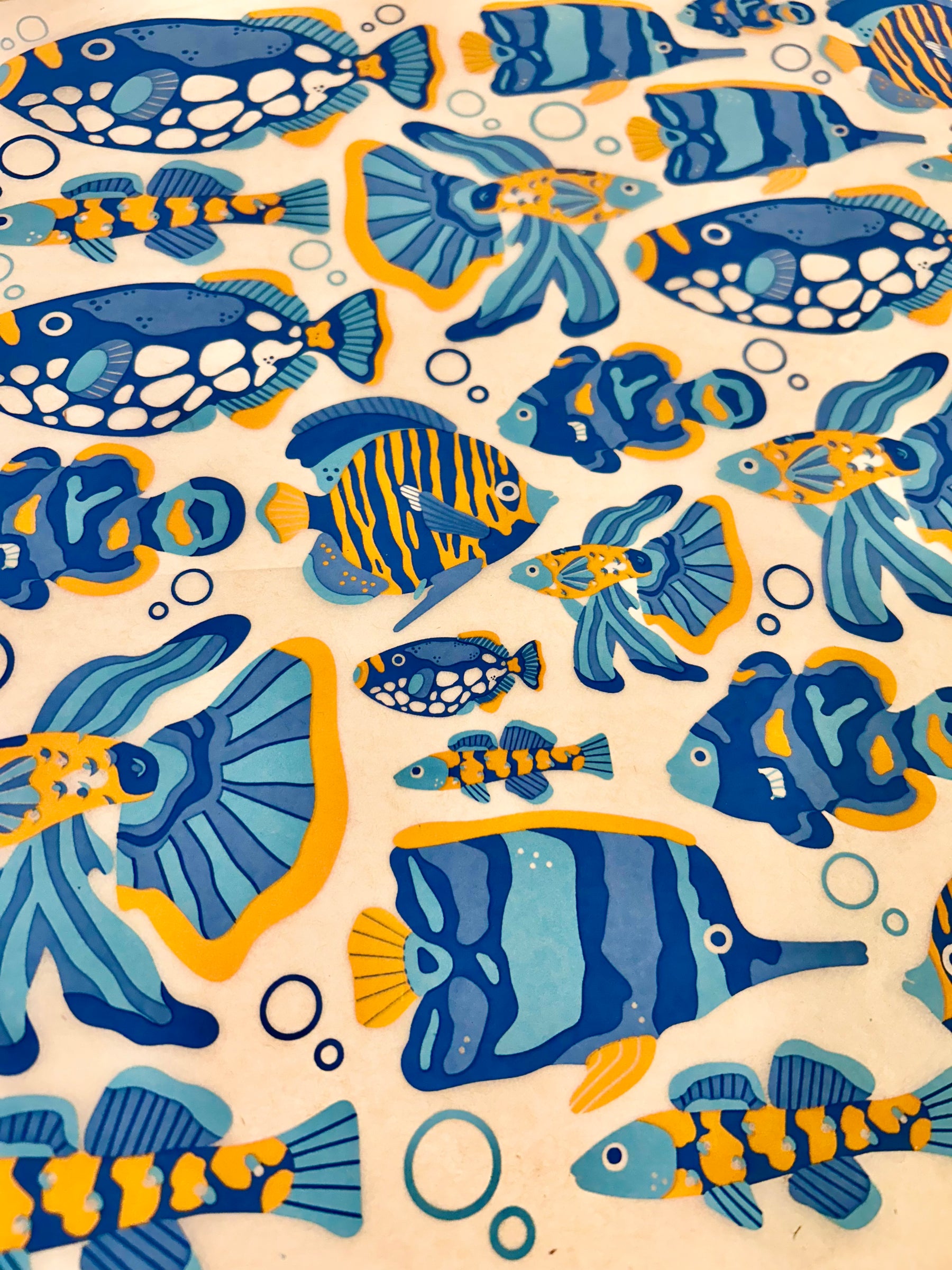 Guppies - Underglaze Transfer Sheet
