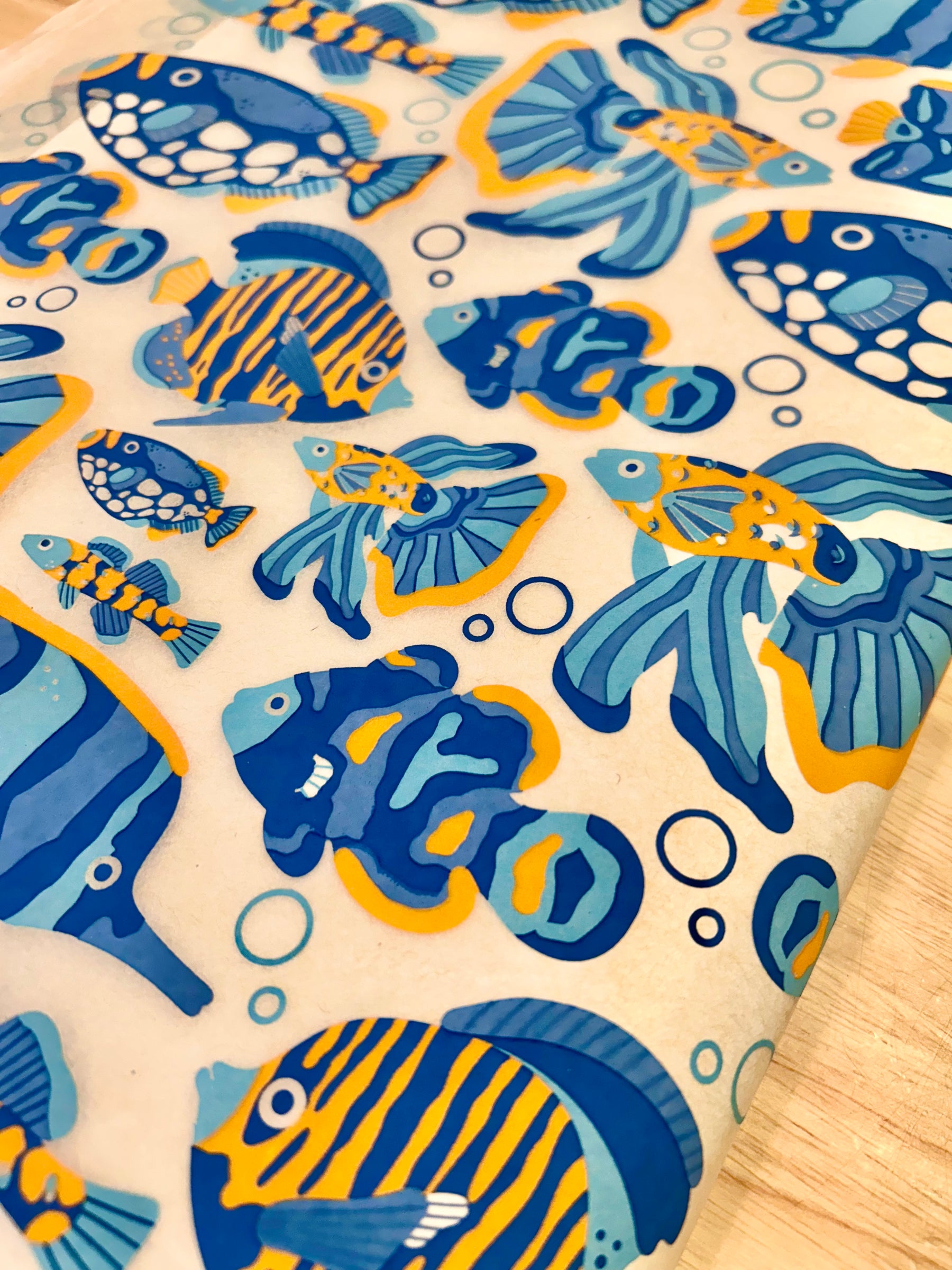 Guppies - Underglaze Transfer Sheet