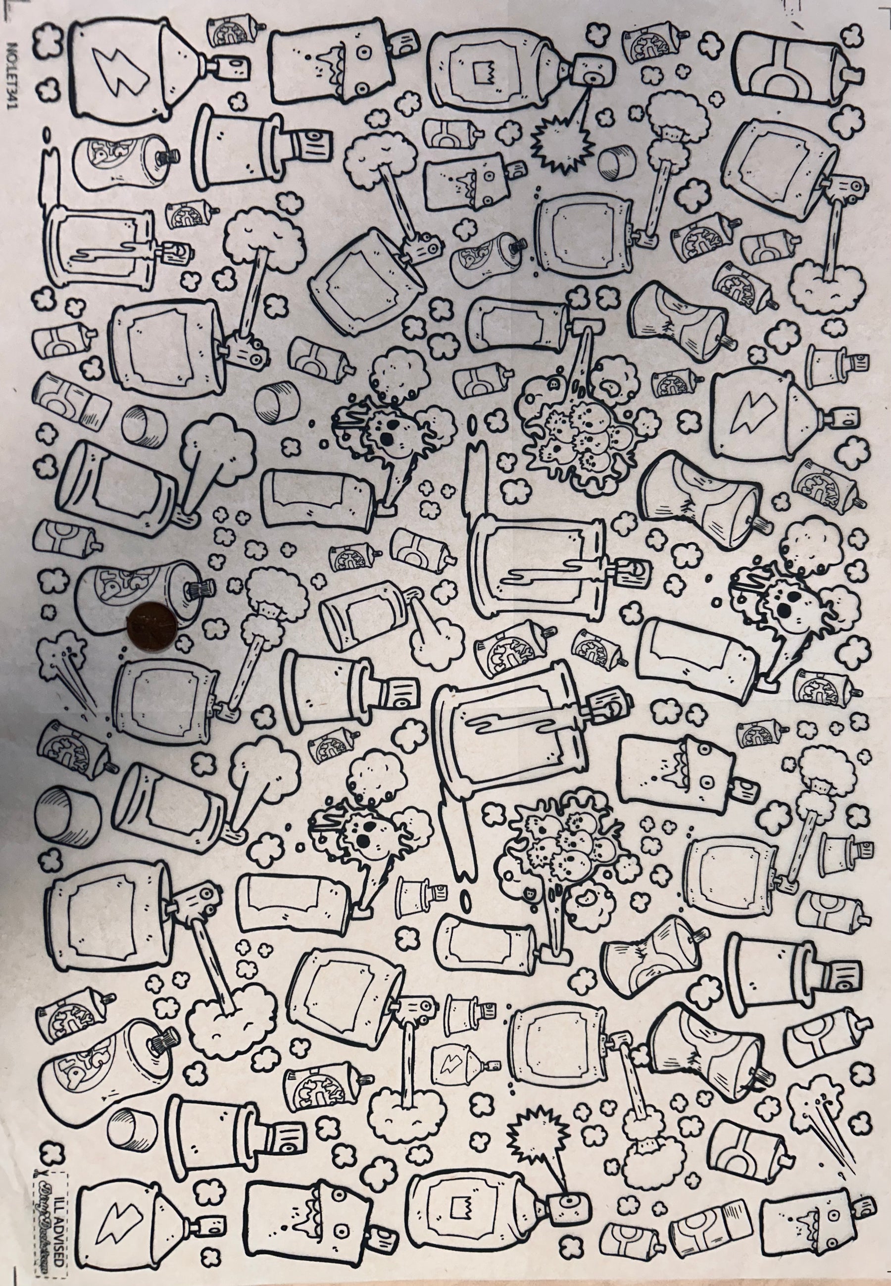 Ill Advised - Underglaze Transfer Sheet
